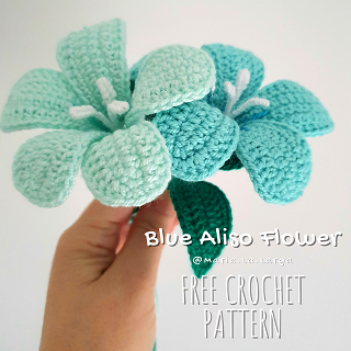 Free Crochet Patter Flower Bouquete Amigurumi Yarn