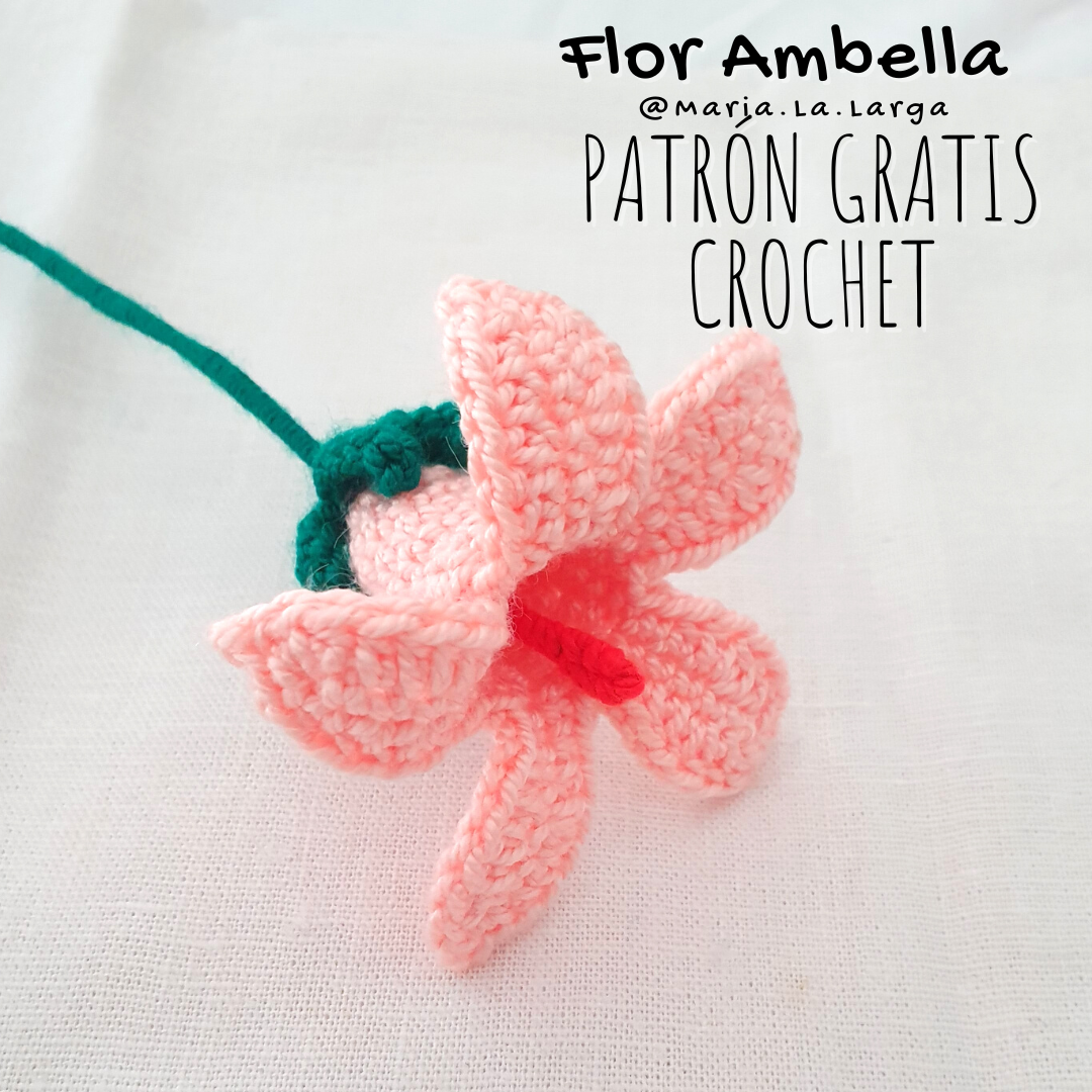 Patrón Gratis Crochet Flor Flores Ambella Margarita Daisy Ganchillo Gratis Flower Easy Facil
